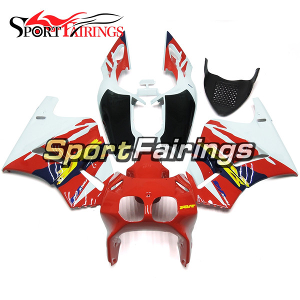 Full Motorcycle Red White Black Fairings For Honda RVF400 RVF400R NC35 V4 Year 1993-1998 Plastic ABS Compression Body Kits Cowlings