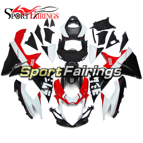 Complete White Black Red Fairings For Suzuki K11 11 12 13 14 15 16 GSXR600 GSX-R750 Sportbike ABS Plastics Injection Bodywork