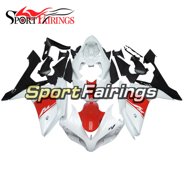 Bodywork For Yamaha YZF1000 1998 1999 98 99 R1 Injection ABS Fairings Motorcycle Red White Fairing Kit Injection R1 Plastics Cowling Panels