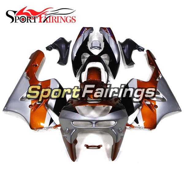 Motorcycles Full Fairing Kit Fit Kawasaki ZX9R ZX-9R Year 1994 1995 1996 1997 Sportbike ABS Plastics Motorcycles Bodywork Orange Silver New