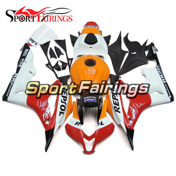 Black Red Orange Motorcycle Full Fairing Kit For Honda CBR600RR F5 07-08 Year 2007 2008 Plastic ABS Injection Cowlings Customize Fairings