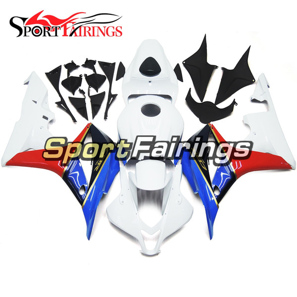 White Red Blue Motorcycle Complete Fairing Kit For Honda CBR600RR F5 07-08 Year 2007 2008 Plastic ABS Injection Cowlings Bodywork Customized