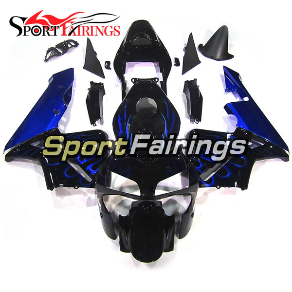 Injection Plastics ABS Full Fairings For Honda CBR600RR F5 03 04 CBR600 RR 2003 2004 Motorcycle Fairings Black Blue Flame Body Kits Cowling