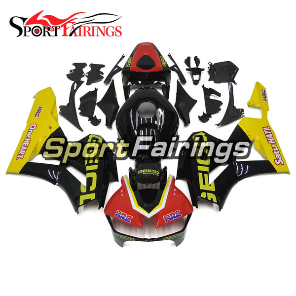 Complete Motorcycle Injection Black Yellow Red Fairing Kit For Honda CBR600RR F5 Year 2013 2014 2015 13 14 15 Injection ABS Bodywork Cowling