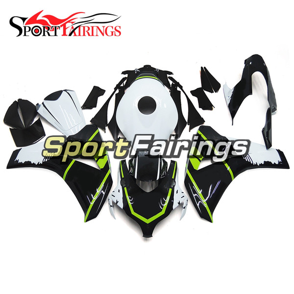 White Black Green Stripe Full Fairing Kits For Honda CBR1000RR Year 2008 2011 08 09 10 11 ABS Motorcycle Fairing Kit Bodywork Motorbike