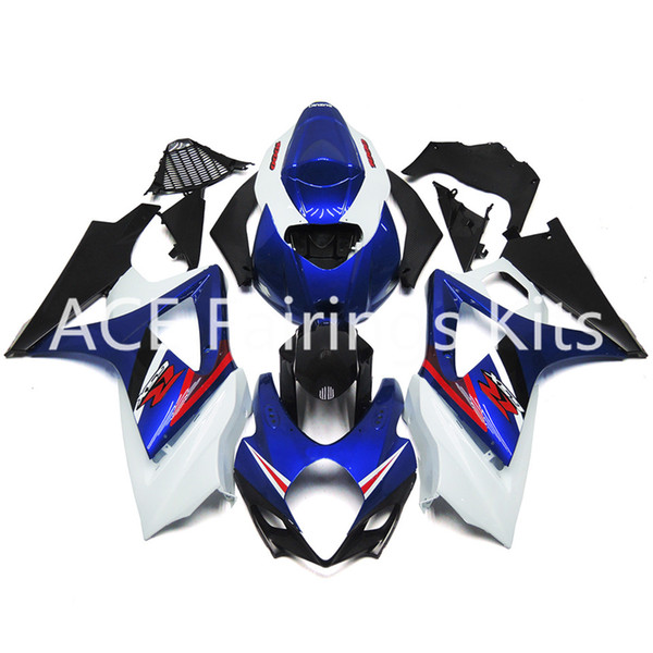 3 free gifts New Suzuki GSXR1000 GSX-R1000 K7 Year 07 08 2007 2008 ABS Motorcycle Fairing Kit Sky classic Blue white and black vv1