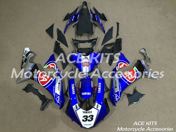 ACE Motorcycle Fairings For Yamaha YZF-R1 2015 2016 YZF-R1 15 16 All sorts of color No.H55