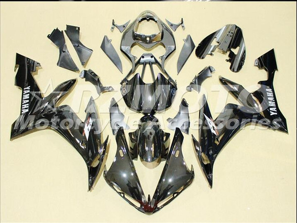 Injection mold New Fairings For Yamaha YZF-R1 YZF R1 2004 2005 2006 01 R1 04 05 06 ABS Motorcycle Fairing Kit Black Q14