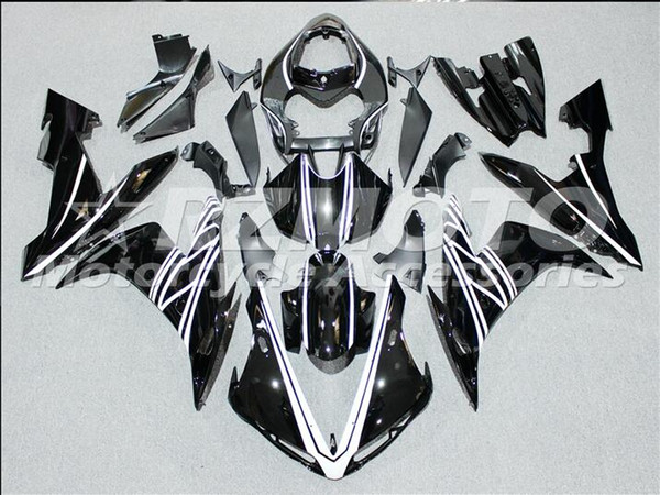 Injection mold New Fairings For Yamaha YZF-R1 YZF R1 2004 2005 2006 01 R1 04 05 06 ABS Motorcycle Fairing Kit Black Q12