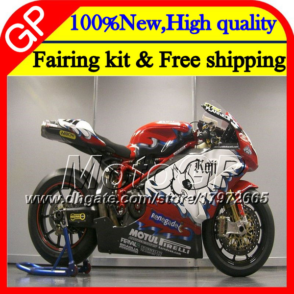 Body For DUCATI 749R 999R 05-06 749 999 Red white 2005 2006 17GP8 749 999 R Motorcycle Bodywork Red 749S 999S 05 06 Motorcycle Fairing kit