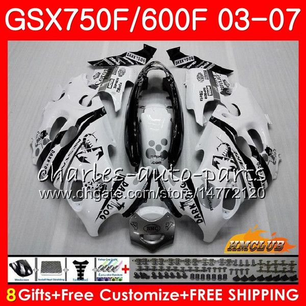 Body kit For SUZUKI KATANA Scorpion black GSXF600 GSXF750 03 04 05 06 07 3HC.7 GSX750F GSX600F GSXF 750 600 2003 2004 2005 2006 2007 Fairing