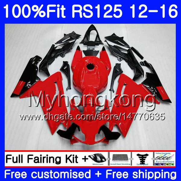 Injection OEM For Aprilia RS-125 RS125RR RS4 2012 2013 2014 2015 2016 315HM.30 RSV125 RS 125 RS125 12 13 14 15 16 Fairing kit top Glossy red