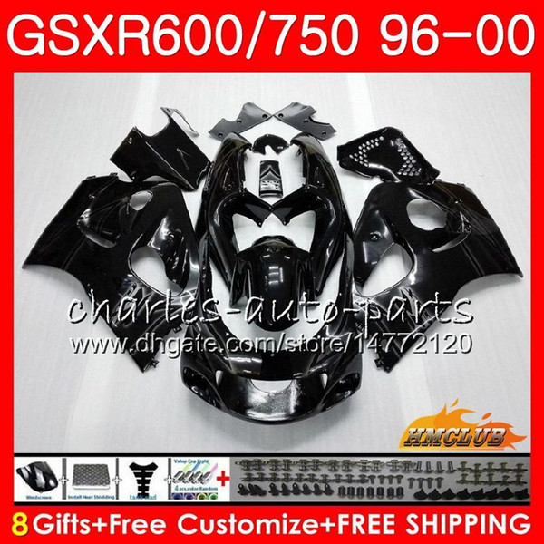 Body For SUZUKI SRAD GSXR 750 600 GSXR-600 GSXR750 96 97 98 99 00 1HC.38 GSX-R750 stock black GSXR600 1996 1997 1998 1999 2000 Fairing kit