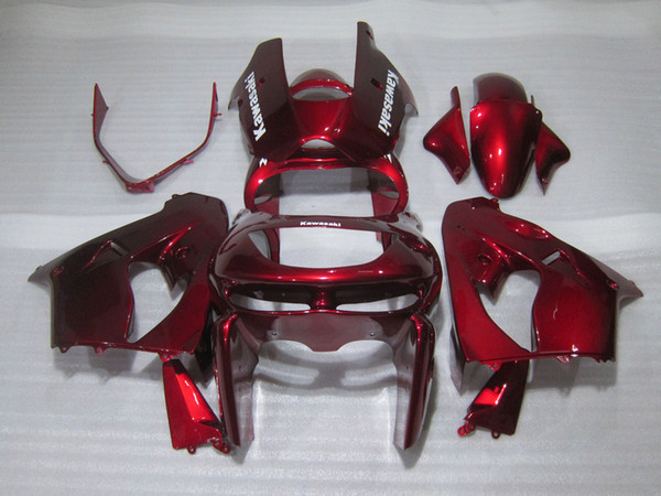 Free customize fairing kit for Kawasaki ninja ZX9R 98 99 wine red fairings set ZX9R 1998 1999 OT19