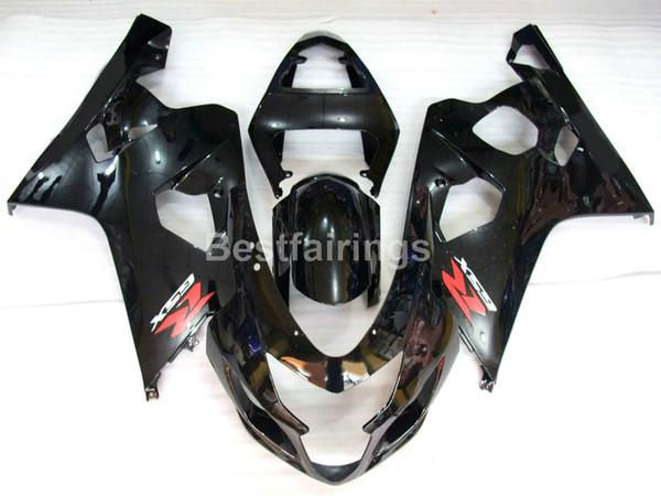 Hot sale fairing kit for SUZUKI GSXR600 GSXR750 2004 2005 black GSXR 600 750 K4 K5 fairings RE45