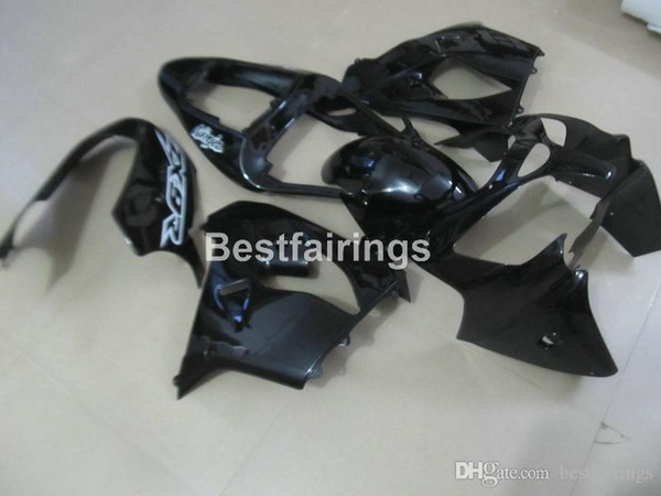 New hot moto parts fairing kit for Kawasaki Ninja ZX9R 02 03 glossy black fairings set ZX9R 2002 2003 HH30