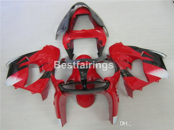 Hot sale plastic Fairing kit for Kawasaki Ninja ZX9R 02 03 red black fairings set ZX9R 2002 2003 HH08