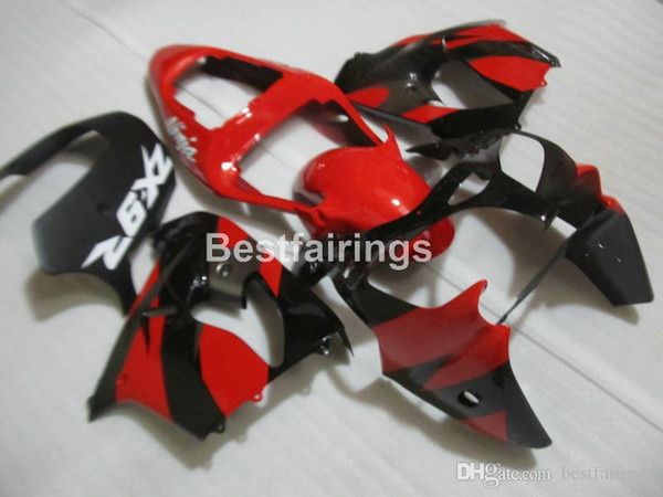 ABS Motorcycle plastic fairing kit for Kawasaki Ninja ZX9R 02 03 red black fairings set ZX9R 2002 2003 HH25