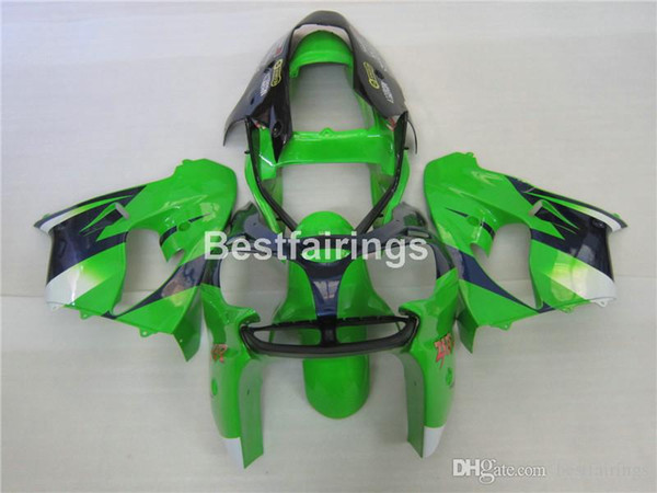 Motorcycle plastic Fairing kit for Kawasaki Ninja ZX9R 02 03 green black fairings set ZX9R 2002 2003 HH05