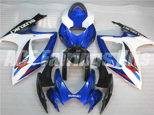 Free gifts+Seat Cowl New motor Fairing Kits For SUZUKI GSXR 600 750 K6 06 07 GSXR-600 GSXR750 GSXR600 GSXR-750 2006 2007 hot buy blue white