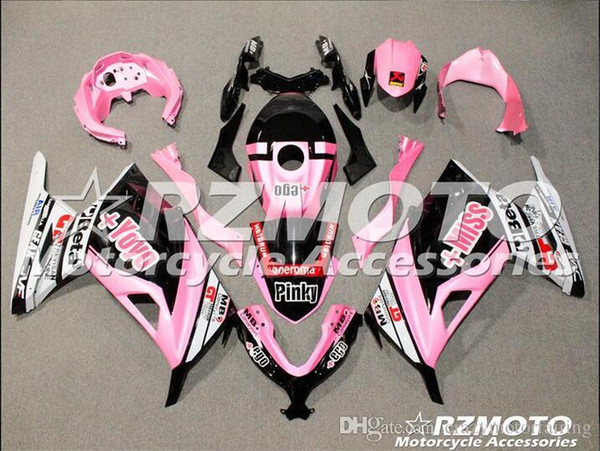 ACE KITS Motorcycle fairing For KAWASAKI Ninja250 Ninja 300 2013 2014 2015 2017 Injection or Compression Bodywork A variety of color NO.V568