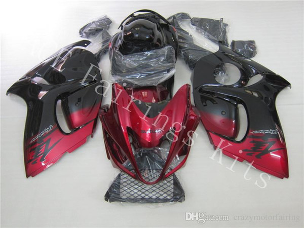 New Injection ABS bike Fairing Kits 100% Fit For Suzuki GSXR1300 hayabusa 2008-2011 hayabusa Injection 08 09 10 11 bodywork red and black