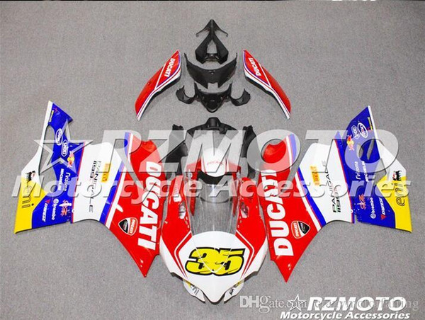 New Injection Mold ABS bike Fairing Kits 100% Fit For DUCATI 899 1199 1199S Panigale s 2012 2013 2014 2015 Bodywork set 12 13 14 15 Red QQ6