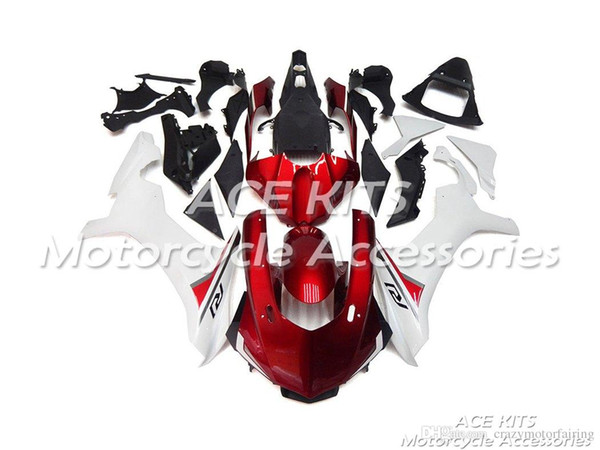 ACE KITS Motorcycle fairing For YAMAHA YZF R1 2015-2016 Injection or Compression Bodywork astonishing red white NO.2231