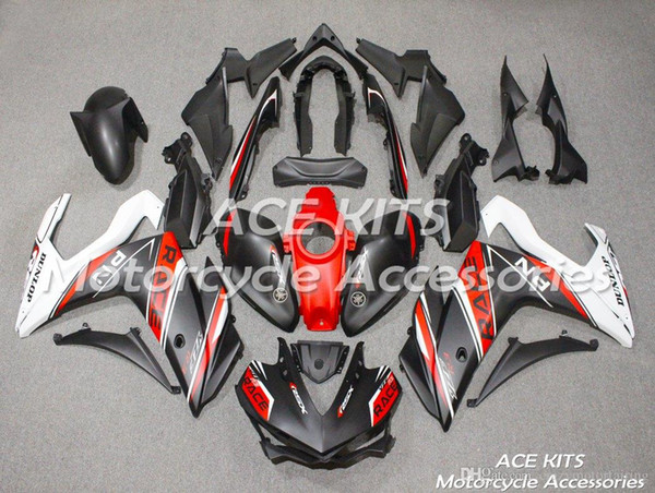 ACE KITS Motorcycle fairing For YAMAHA R25 R3 2015-2016 Injection or Compression Bodywork splendid red white black +TANK NO.2355