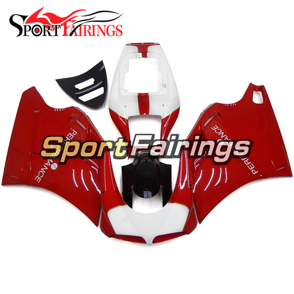 Full Fairings For Ducati 996 748 916 998 Biposto 1996 - 2002 Injection Plastics ABS Fairings Motorcycle Fairing Kit Red White Carenes