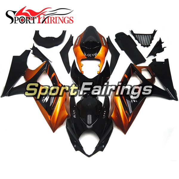 Full Injection Gloss Black Pearl Orange Fairings For Suzuki GSXR1000 GSX-R1000 K7 07 08 2007 2008 Sportbike ABS Motorcycle Cowlings