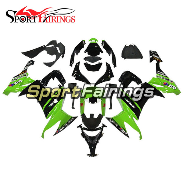 Fairings For Kawasaki ZX10R 08 09 10 Gloss Green Black Injection ABS Plastic Motorcycle Bodywork Cowlings Body Fittings