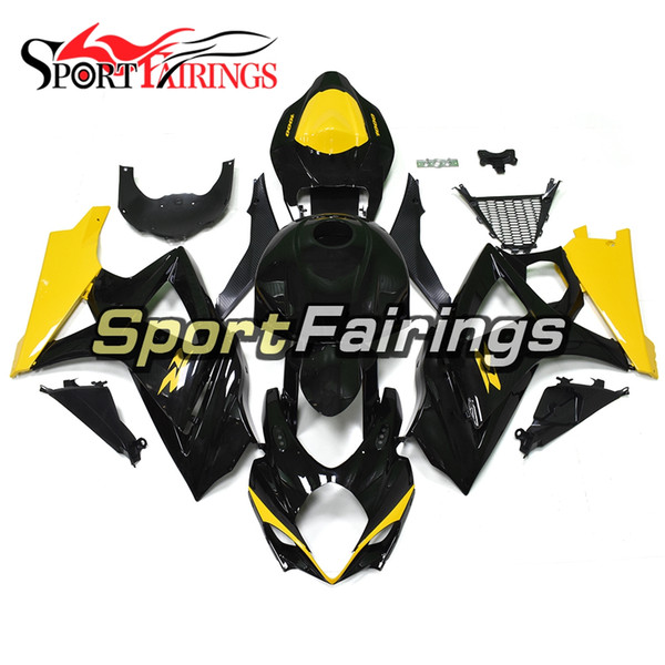 Full Gloss Black Yellow Injection Fairings For Suzuki GSXR1000 GSX-R1000 K7 07 08 2007 2008 Sportbike ABS Motorcycle Fairing Kit Cowlings