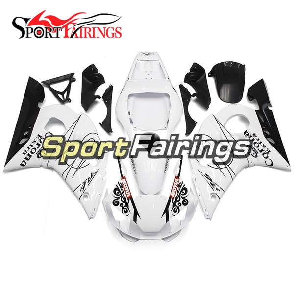 Fairings For Yamaha YZF600 R6 YZF-R6 98 - 02 1998 1999 2000 2001 2002 Injection ABS Plastics Motorcycle Fairing Kit Corona White Carenes