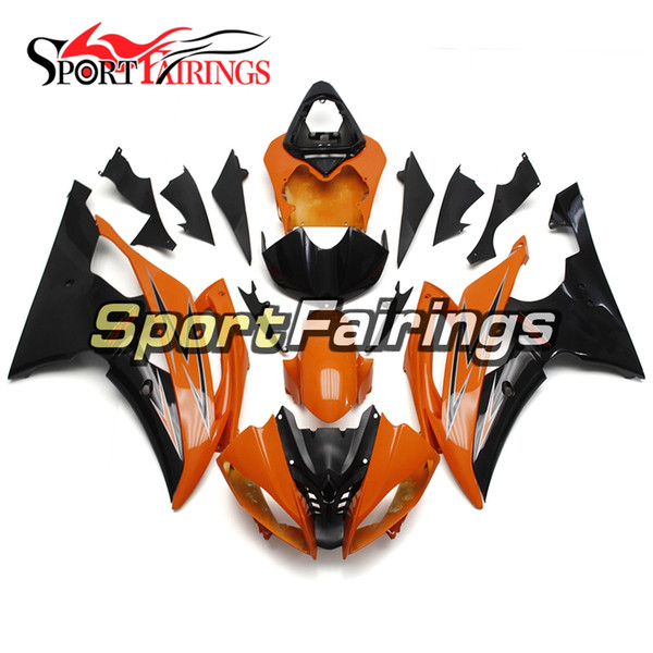 Orange Black Full Motorcycles Fairing Kit For Yamaha YZF600 R6 YZF-R6 2008 - 2016 09 12 13 14 15 Injection ABS Plastic Motorcycle Bodywork