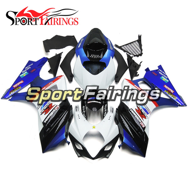 Complete White Pearl Blue Black Fairings For Suzuki GSXR1000 GSX-R1000 K7 07 08 2007 2008 Sportbike ABS Motorcycle Injection Bodywork