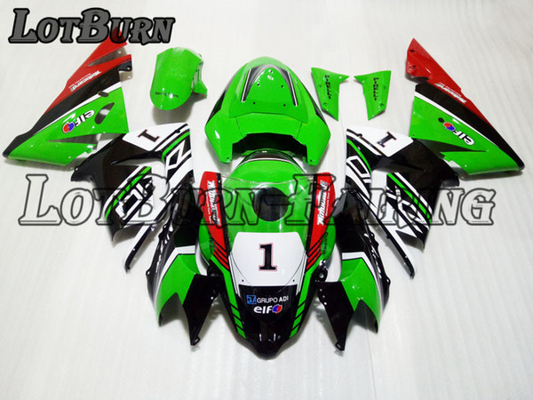 High Quality ABS Plastic Fit For Kawasaki Ninja ZX10R ZX-10R 2004 2005 04 05 Moto Custom Made Motorcycle Fairing Kit Bodywork 01