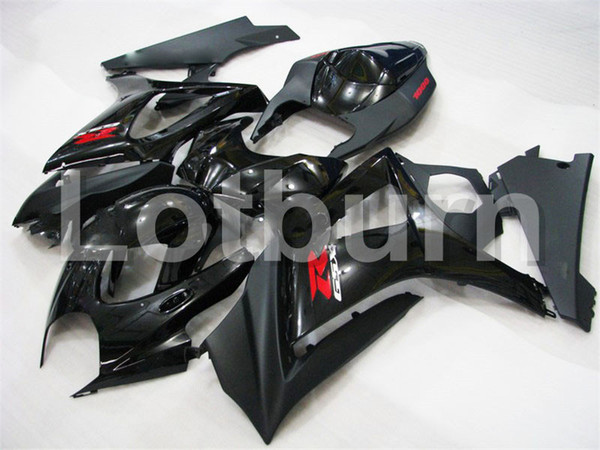 Black Moto Fairing Kit Fit For Suzuki GSXR GSX-R 1000 GSXR1000 GSX-R1000 2007 2008 07 08 K7 Fairings Custom Made Motorcycle Bodywork A334