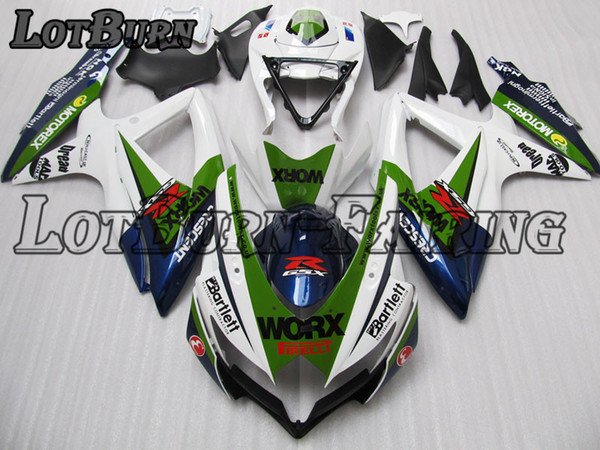 Moto Motorcycle Fairing Kit Fit For Suzuki GSXR600 GSXR750 GSXR 600 750 K8 2008 - 2010 08 - 10 ABS Plastic Fairings fairing-kit D289