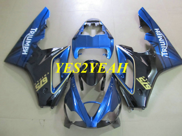 Injection Body kit for Triumph Daytona 675 05 06 07 08 Bodywork DAYTONA675 2005 2008 ABS Blue black Fairing kit+Gifts DA06