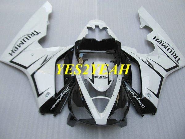 Fairings Injection Body kit for Triumph Daytona 675 05 06 07 08 Bodywork DAYTONA675 2005 2008 White black Fairing kit+Gifts DA16