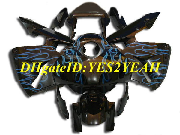 Motorcycle Fairing kit for Honda CBR600RR 03 04 CBR 600RR F5 2003 2004 05 CBR600 ABS Blue Flames black Fairings set+Gifts HG42