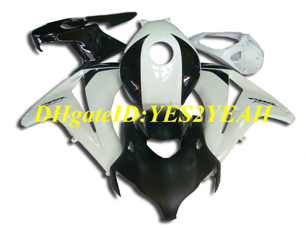 Motorcycle Fairing kit for Honda CBR1000RR 08 09 10 11 CBR 1000RR 2008 2009 2011 CBR1000 Top white black Fairings set+Gifts HM44