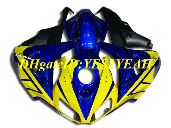 First-class Motorcycle Fairing kit for Honda CBR1000RR 06 07 CBR 1000RR 2006 2007 CBR1000 ABS Yellow blue Fairings set+Gifts HH65