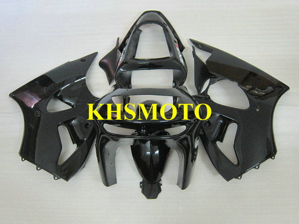 Custom Motorcycle Fairing kit for KAWASAKI Ninja ZX6R 636 98 99 ZX 6R 1998 1999 ABS Gloss black Fairings set+Gifts KP05