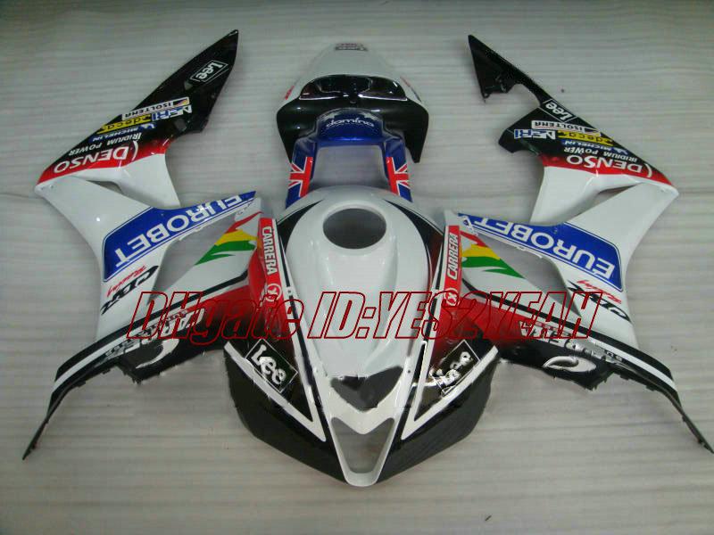 Racing version Fairing kit for Honda CBR600RR 07 08 CBR 600RR F5 2007 2008 CBR600 ABS White colorful Fairings set+Gifts HX20