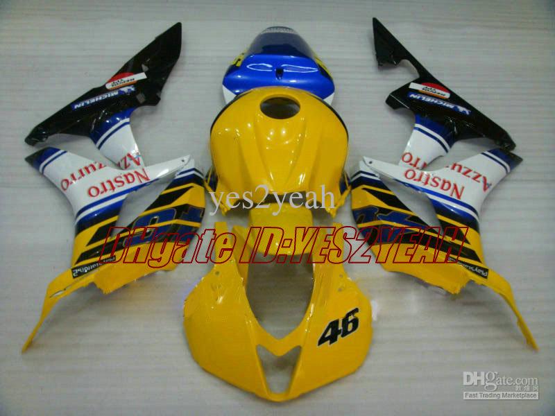 Racing version Fairing kit for Honda CBR600RR 07 08 CBR 600RR F5 2007 2008 CBR600 ABS Yellow white blue Fairings set+Gifts HX21