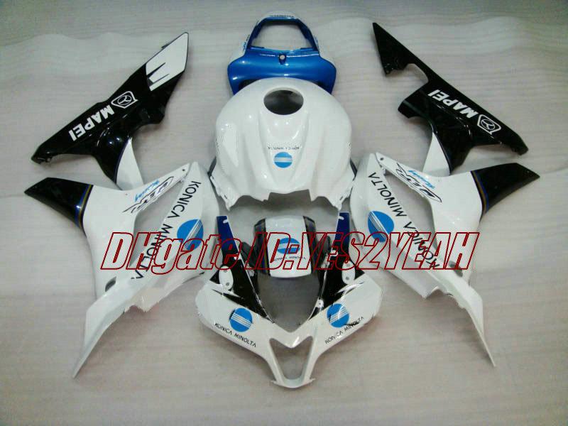 Motorcycle Fairing kit for Honda CBR600RR 07 08 CBR 600RR F5 2007 2008 CBR600 ABS White blue black Fairings set+Gifts HX14