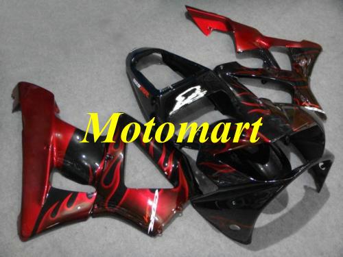 Injection mold Fairing kit for HONDA CBR900RR 929 00 01 CBR 900RR 2000 2001 ABS Red flames black Fairings set+gifts HD13