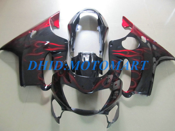 Injection Customized Fairing set for HONDA CBR600F4 99 00 CBR600 F4 1999 2000 CBR 600 F4 600F4 CBR600 red black Fairings body kit HP69